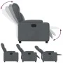 Sillón reclinable eléctrico de cuero sintético gris de , Sillones - Ref: Foro24-3204533, Precio: 251,81 €, Descuento: %