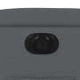 Sillón reclinable eléctrico de cuero sintético gris