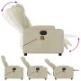 Cream synthetic leather electric reclining massage chair by , Armchairs - Ref: Foro24-3204538, Price: 312,35 €, Discount: %