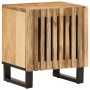 Mesita de noche de madera maciza de mango rugosa 40x34x46 cm en Mesitas de noche | Comprar online en Foro24