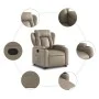 Cappuccino-colored artificial leather liftable recliner chair by , Armchairs - Ref: Foro24-3204550, Price: 316,22 €, Discount: %