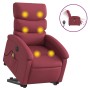 Sillón de masaje elevable eléctrico tela rojo tinto de , Sillones - Ref: Foro24-3204017, Precio: 319,84 €, Descuento: %