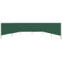 Beach windbreaker with 6 fabric panels 800x80 cm green by vidaXL, Umbrellas - Ref: Foro24-44544, Price: 69,83 €, Discount: %