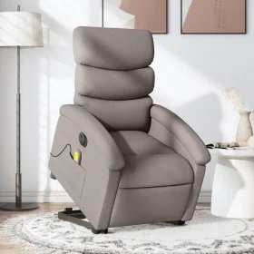 Sillón de masaje eléctrico reclinable elevable tela taupé de , Sillones - Ref: Foro24-3204022, Precio: 341,11 €, Descuento: %