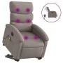 Liftable reclining electric massage chair taupe fabric by , Armchairs - Ref: Foro24-3204022, Price: 340,84 €, Discount: %