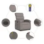 Anhebbarer elektrischer Massagesessel mit taupefarbenem Stoff von , Sessel - Ref: Foro24-3204022, Preis: 341,11 €, Rabatt: %