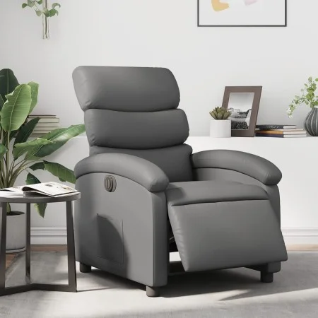 Gray Faux Leather Power Recliner by , Armchairs - Ref: Foro24-3204029, Price: 246,44 €, Discount: %