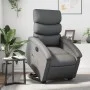 Sillón reclinable elevable eléctrico de cuero sintético gris de , Sillones - Ref: Foro24-3204057, Precio: 329,98 €, Descuento: %