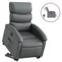 Sillón reclinable elevable eléctrico de cuero sintético gris de , Sillones - Ref: Foro24-3204057, Precio: 329,98 €, Descuento: %