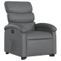 Sillón reclinable elevable eléctrico de cuero sintético gris de , Sillones - Ref: Foro24-3204057, Precio: 329,98 €, Descuento: %
