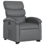 Sillón reclinable elevable eléctrico de cuero sintético gris | Foro24.es | Tu tienda online para hogar, jardín y más Foro24.es
