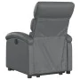 Sillón reclinable elevable eléctrico de cuero sintético gris de , Sillones - Ref: Foro24-3204057, Precio: 329,98 €, Descuento: %