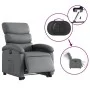 Sillón reclinable elevable eléctrico de cuero sintético gris de , Sillones - Ref: Foro24-3204057, Precio: 329,98 €, Descuento: %