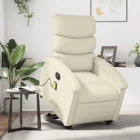 Elektrischer Hebe-Massagesessel aus cremefarbenem Kunstleder von , Sessel - Ref: Foro24-3204062, Preis: 337,83 €, Rabatt: %