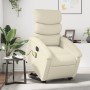 Electric lifting massage chair cream synthetic leather by , Armchairs - Ref: Foro24-3204062, Price: 336,69 €, Discount: %