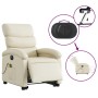 Electric lifting massage chair cream synthetic leather by , Armchairs - Ref: Foro24-3204062, Price: 336,69 €, Discount: %