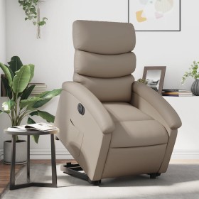 Cappuccino artificial leather electric lift chair by , Armchairs - Ref: Foro24-3204060, Price: 309,99 €, Discount: %