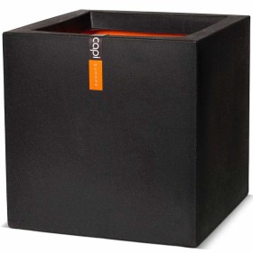 Capi Urban Smooth square planter 50x50x50 cm black KBL904 by Capi, Pots and planters - Ref: Foro24-424343, Price: 157,72 €, D...