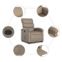 Cappuccino artificial leather electric lift chair by , Armchairs - Ref: Foro24-3204060, Price: 309,99 €, Discount: %