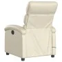 Sillón de masaje reclinable eléctrico cuero sintético crema de , Sillones - Ref: Foro24-3204034, Precio: 254,02 €, Descuento: %