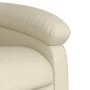 Cream synthetic leather electric reclining massage chair by , Armchairs - Ref: Foro24-3204034, Price: 254,09 €, Discount: %