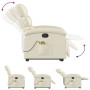 Cremefarbener Fußmassagesessel aus Kunstleder von , Sessel - Ref: Foro24-3204048, Preis: 295,83 €, Rabatt: %