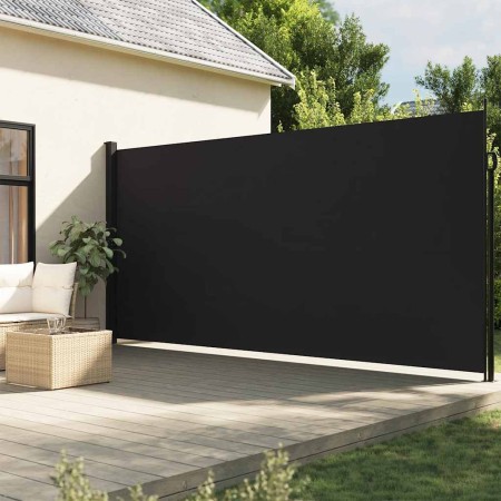Toldo lateral retráctil negro 200x500 cm en Sombrillas | Comprar online en Foro24