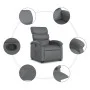 Grauer verstellbarer Sessel aus Kunstleder von , Sessel - Ref: Foro24-3204043, Preis: 279,21 €, Rabatt: %