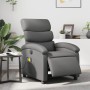 Sillón de masaje reclinable eléctrico cuero sintético gris de , Sillones - Ref: Foro24-3204036, Precio: 248,93 €, Descuento: %