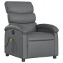 Gray synthetic leather electric reclining massage chair by , Armchairs - Ref: Foro24-3204036, Price: 249,57 €, Discount: %