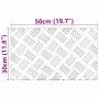 Placas en Cuadrícula 2 pcs Plateado 50 x 30 cm Aluminio en Alfombrillas para escalones | Comprar online en Foro24