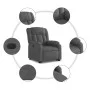 Elektrisch anhebbarer Liegestuhl aus dunkelgrauem Stoff von , Sessel - Ref: Foro24-3205341, Preis: 347,61 €, Rabatt: %