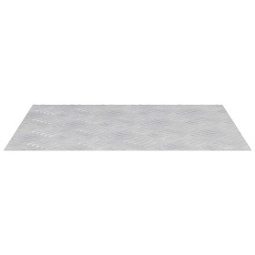 Placas en Cuadrícula 4 pcs Plateado 50 x 40 cm Aluminio en Alfombrillas para escalones | Comprar online en Foro24