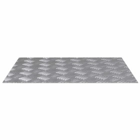 Placas en Cuadrícula 4 pcs Plateado 60 x 50 cm Aluminio en Alfombrillas para escalones | Comprar online en Foro24