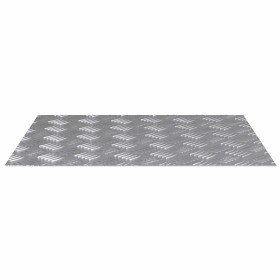 Placas en Cuadrícula 4 pcs Plateado 60 x 50 cm Aluminio en Alfombrillas para escalones | Comprar online en Foro24