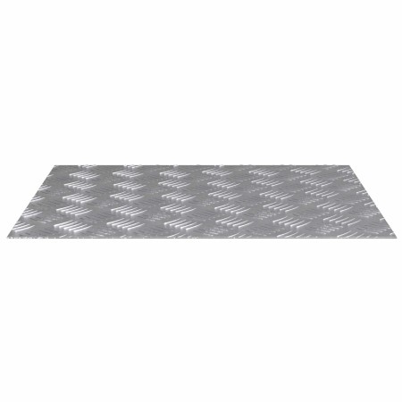 Placas en Cuadrícula 4 pcs Plateado 60 x 50 cm Aluminio en Alfombrillas para escalones | Comprar online en Foro24