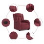 Elektrisch anhebbarer Liegestuhl aus rotem Stoff von , Sessel - Ref: Foro24-3205343, Preis: 342,68 €, Rabatt: %