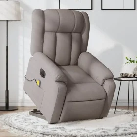 Sillón de masaje eléctrico reclinable elevable tela taupé de , Sillones - Ref: Foro24-3205360, Precio: 386,84 €, Descuento: %