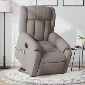 Sillón de masaje eléctrico reclinable elevable tela taupé de , Sillones - Ref: Foro24-3205360, Precio: 359,22 €, Descuento: %
