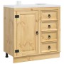 Armario con cajón Miel 80 x 46 x 81,5 cm Madera de pino macizo en Armarios de cocina | Comprar online en Foro24