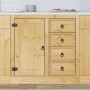 Armario con cajón Miel 80 x 46 x 81,5 cm Madera de pino macizo en Armarios de cocina | Comprar online en Foro24