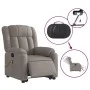 Anhebbarer elektrischer Massagesessel mit taupefarbenem Stoff von , Sessel - Ref: Foro24-3205360, Preis: 386,84 €, Rabatt: %