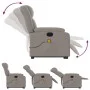 Anhebbarer elektrischer Massagesessel mit taupefarbenem Stoff von , Sessel - Ref: Foro24-3205360, Preis: 386,84 €, Rabatt: %