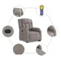 Anhebbarer elektrischer Massagesessel mit taupefarbenem Stoff von , Sessel - Ref: Foro24-3205360, Preis: 386,84 €, Rabatt: %