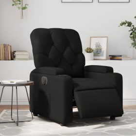 Black Faux Leather Power Recliner by , Armchairs - Ref: Foro24-3204758, Price: 252,73 €, Discount: %