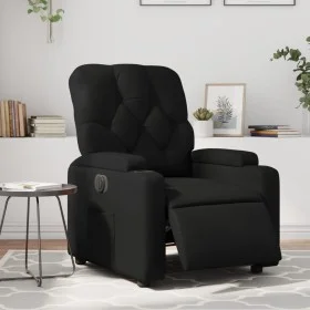Sillón reclinable eléctrico de cuero sintético negro de , Sillones - Ref: Foro24-3204758, Precio: 252,35 €, Descuento: %