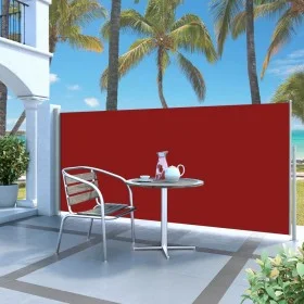 Ausziehbare Seitenmarkise 140x300 cm rot von vidaXL, Sonnenschirme - Ref: Foro24-45356, Preis: 89,76 €, Rabatt: %