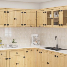 Armario con estante Miel 80 x 80 x 60 cm Madera de pino macizo en Armarios de cocina | Comprar online en Foro24