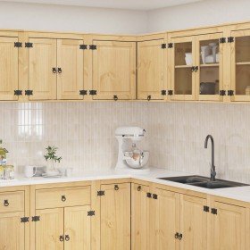 Armario con estante Miel 80 x 80 x 60 cm Madera de pino macizo en Armarios de cocina | Comprar online en Foro24