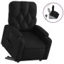 Sillón reclinable elevable cuero artificial negro de , Sillones - Ref: Foro24-3204772, Precio: 285,74 €, Descuento: %